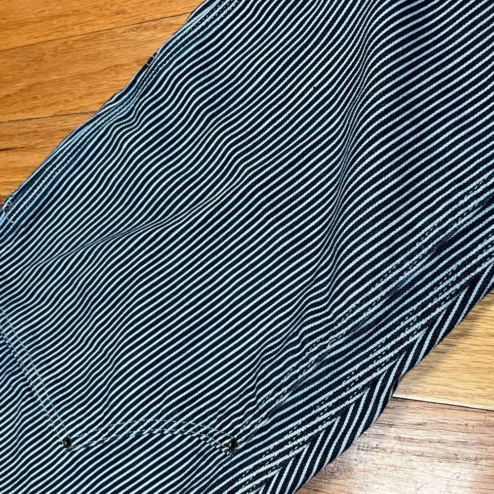 GAP Blue Stripe Double Knee Carpenter Pants‎ Size 31x31 Railroad Hickory